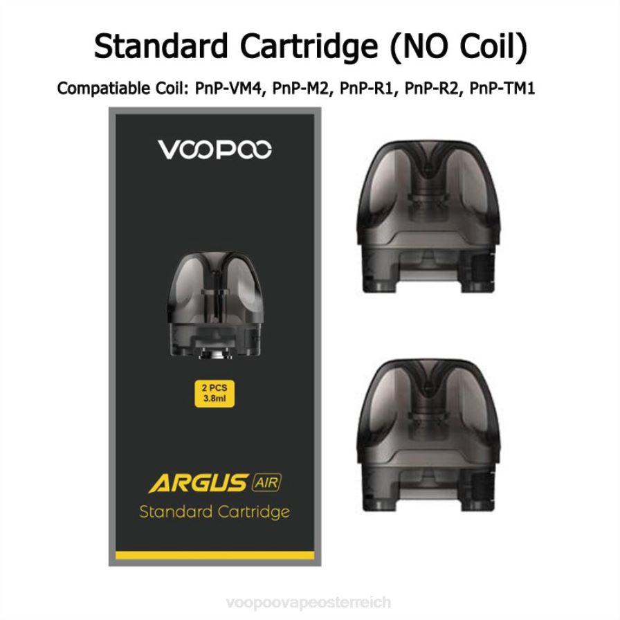 VOOPOO ARGUS AIR Pod-Kartusche (2 Stück) HBH8T0513 Standard-Pod (leer) VOOPOO österreich