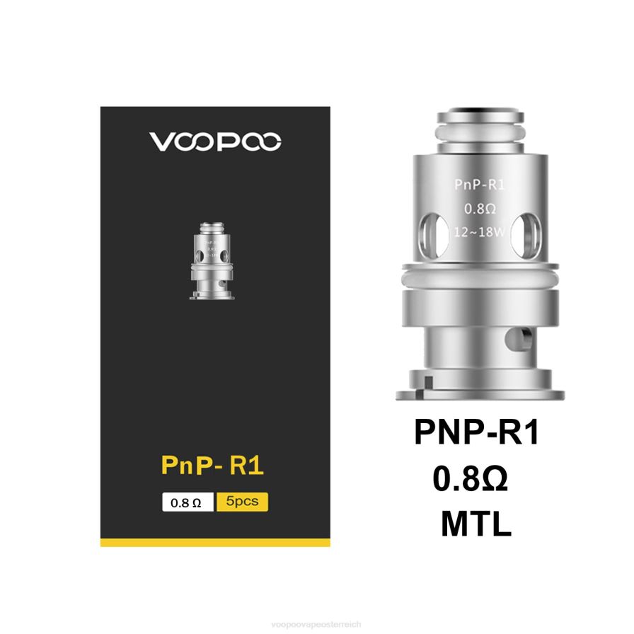 VOOPOO PNP Spulen (5 Stück) HBH8T0590 pnp-r1 VOOPOO vape pod österreich