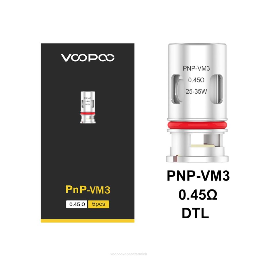 VOOPOO PNP Spulen (5 Stück) HBH8T0597 pnp-vm3 VOOPOO drag kaufen