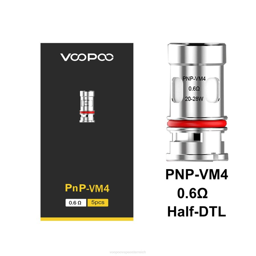 VOOPOO PNP Spulen (5 Stück) HBH8T0598 pnp-vm4 VOOPOO vape amazon