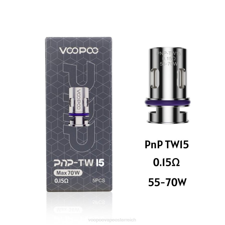 VOOPOO PNP Spulen (5 Stück) HBH8T0601 pnp-tw15 VOOPOO vape österreich