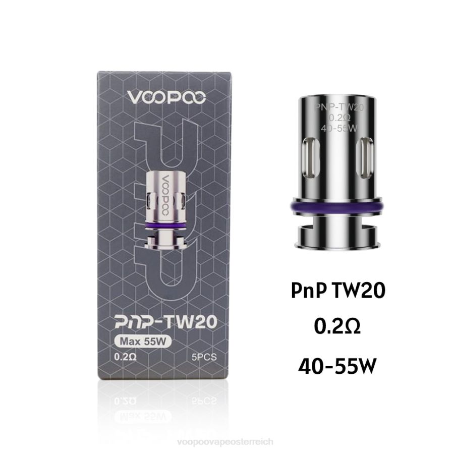 VOOPOO PNP Spulen (5 Stück) HBH8T0602 pnp-tw20 VOOPOO vape wien