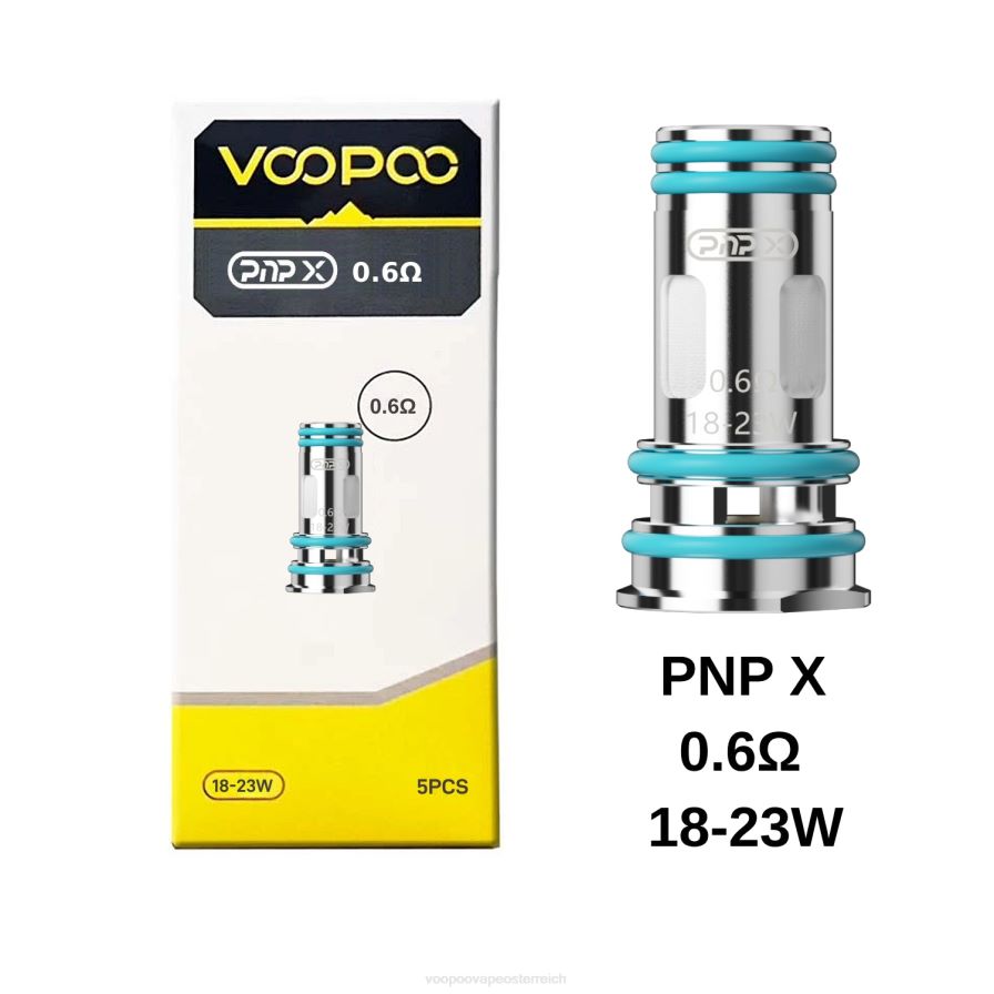 VOOPOO PNP Spulen (5 Stück) HBH8T0608 pnp x 0,6 Ohm VOOPOO vape amazon