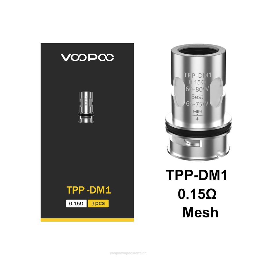 VOOPOO TPP Spulen (3 Stück) HBH8T0585 tpp-dm1 VOOPOO kaufen wien