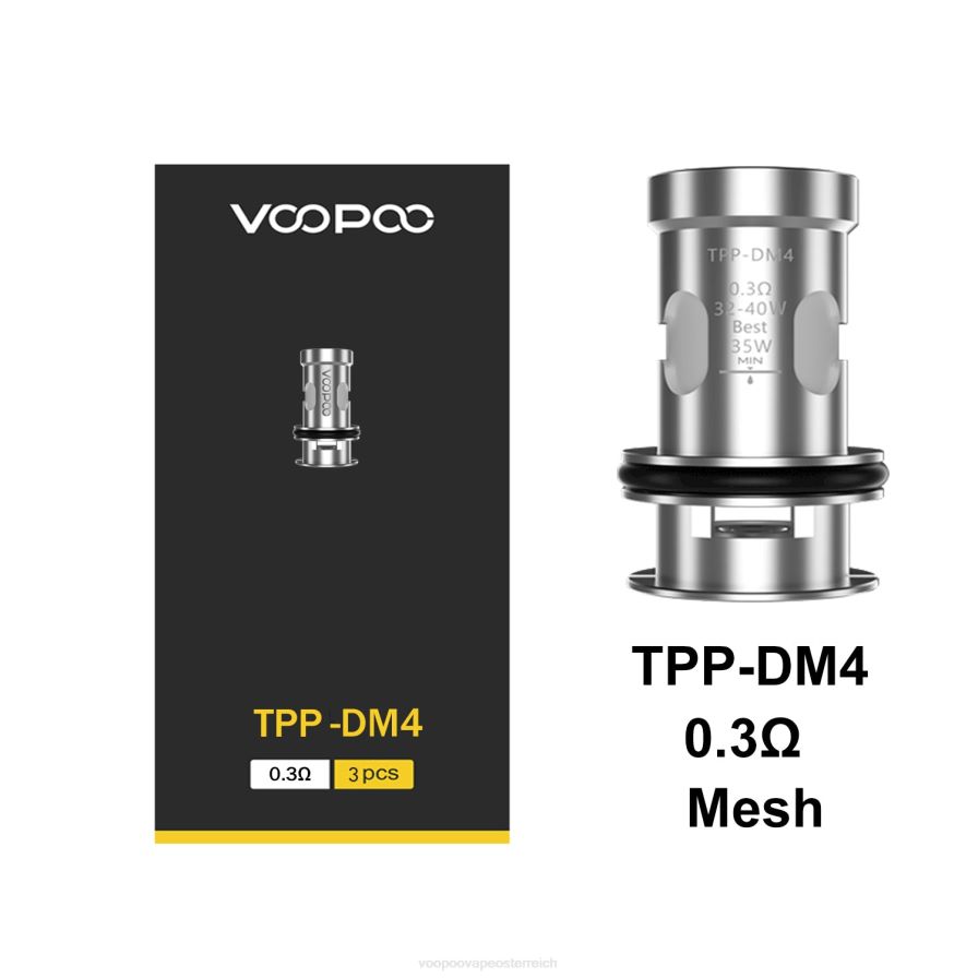 VOOPOO TPP Spulen (3 Stück) HBH8T0611 tpp-dm4 VOOPOO vape österreich